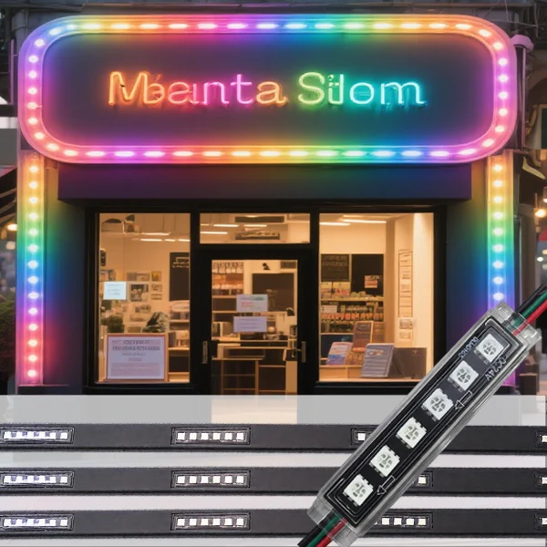 DC24V Intelligent Control Outdoor Waterproof RGB LED Module Light